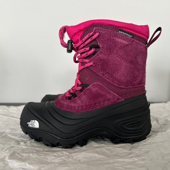 The North Face Youth Waterproof Boots, Pink/Black, Size 11 - Picture 2 of 4